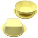 Tupperware Mediterrano Schüssel 600 ml gelb mit Deckel servieren mitnehmen  NEU