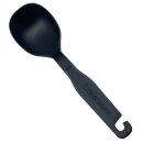Tupperware Set Küchenhelfer schwarz mit Wandbefesting zum Einhängen Kelle, Rühr-, Schaum- und Servierlöffel NEU