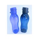 Tupperware Set Trinkflasche 500 ml lila + dunkelblau Eco Easy Verschluß Schule Sport to go  NEU