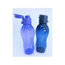 Tupperware Set Trinkflasche 500 ml lila + dunkelblau Eco Easy Verschluß Schule Sport to go  NEU