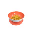 Tupperware Allegra Schüssel lachs weiß 5 l Salatschüssel Servierschale lachsorange NEU