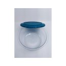 Tupperware Tafelperle 2,1 l transparent Deckel petrol Schüssel mit Deckel NEU