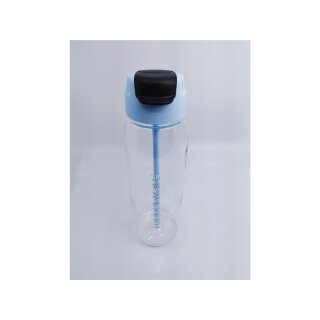 Tupperware Trinkflasche Premium Eco Easy mit Trinkhalm  transparent hellblau  750 ml  mitnehmen to go  Geschenk NEU