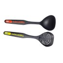 Tupperware Set Griffbereit Schaumlöffel + große Kelle schwarz / gelb D222 Löffelsieb servieren abschöpfen NEU