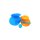 Tupperware Set Salat to Go + Soup to go orange blau/ hellblau 1,5 l + Besteck + Dressingbehälter  unterwegs zum mitnehmen NEU