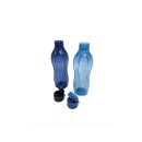 Tupperware Set 2 x Trinkflasche 500 ml blau + dunkelblau...