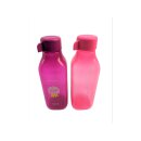 Tupperware Set Trinkflaschen Quader 500 ml  pink I love my Mom + rosa Herz NEU