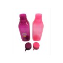 Tupperware Set Trinkflaschen Quader 500 ml  pink I love my Mom + rosa Herz NEU