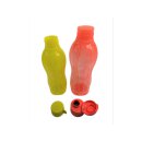 Tupperware Set Trinkflaschen 1 l wassermelone + 750 ml limette Schraubverschluß Eco Easy NEU
