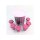 Tupperware Set 6 x Wichtel + kleine Durchblick pink/ rose 1,25 l Vorratsdose Bingo Dose Kaffee, Zucker, Kekse Vorrat NEU
