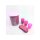 Tupperware Set 6 x Wichtel + kleine Durchblick pink/ rose 1,25 l Vorratsdose Bingo Dose Kaffee, Zucker, Kekse Vorrat NEU