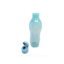 Tupperware Trinkflasche 750 ml hellblau Eco Easy Verschluß Getränk Wasser Saft Schule Sport NEU