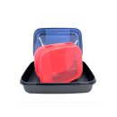 Tupperware Set Naschkätzchen Bellevue 2,5 l dunkelblau + 1,1 l pink Snacks Süßigkeiten Vorratsdose Spielzeug Bastelbedarf Hobby NEU