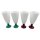 Tupperware Set Eisbecher Junge Welle weiß  4 x 500 ml Cocktail Eis Getränke Becher Stiel brombeer / grün NEU