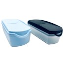 Tupperware Set 2 x Eidgenosse schwarz/blaut 350 ml Vorratsbehälter Salz Nüsse Mehl Trockenlagerung NEU