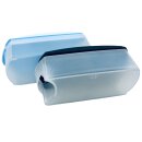 Tupperware Set 2 x Eidgenosse schwarz/blaut 350 ml Vorratsbehälter Salz Nüsse Mehl Trockenlagerung NEU
