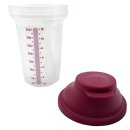 Tupperware 2x Shaker klein 350 ml – Schüttelbecher Shake It Messbecher Rot + Bordeaux NEU