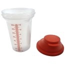 Tupperware 2x Shaker klein 350 ml – Schüttelbecher Shake It Messbecher Rot + Bordeaux NEU