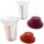 Tupperware 2x Shaker klein 350 ml – Schüttelbecher Shake It Messbecher Rot + Bordeaux NEU