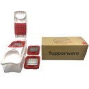 Tupperware Super Dicer Gemüseschneider – Multischneider mit 3 Einsätzen für Würfel, Stifte & Scheiben – QuickBladez + Auffangbehälter 700 ml