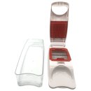 Tupperware Super Dicer Gemüseschneider – Multischneider mit 3 Einsätzen für Würfel, Stifte & Scheiben – QuickBladez + Auffangbehälter 700 ml