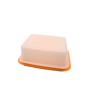 Tupperware Butterdose matt Orange Butterschatz Kühlschrank servieren Frische streichzart Frühstück NEU