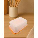 Tupperware Butterdose matt Orange Butterschatz Kühlschrank servieren Frische streichzart Frühstück NEU