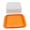 Tupperware Butterdose matt Orange Butterschatz Kühlschrank servieren Frische streichzart Frühstück NEU