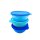 Tupperware Große Hitparade 3x 600 ml blau Servierschale Schüssel Set Dosen NEU