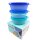 Tupperware Große Hitparade 3x 600 ml blau Servierschale Schüssel Set Dosen NEU