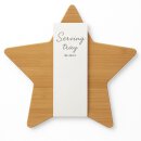 Bambus Servierbrett Sternform 36 × 36 cm – nachhaltiges Küchenbrett & Geschenkidee für Küche und Deko