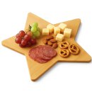 Bambus Servierbrett Sternform 36 × 36 cm – nachhaltiges Küchenbrett & Geschenkidee für Küche und Deko
