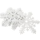 Filz Untersetzer Schneeflocke – 6er Set, Weiß