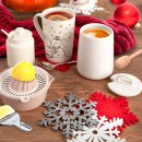 Filz Untersetzer Schneeflocke – 6er Set, Weiß