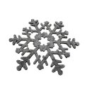 Filz Untersetzer Schneeflocke – 6er Set, Grau