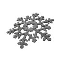 Filz Untersetzer Schneeflocke – 6er Set, Grau