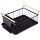 Abtropfgestell schwarz 42,5 × 29,5 × 19 cm – Metall mit Holzgriffen & Besteckhalter