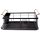 Abtropfgestell schwarz 42,5 × 29,5 × 19 cm – Metall mit Holzgriffen & Besteckhalter