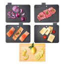 Bambus Schneidebrett Set mit Halter – 5-teilig & hygienisch COCOMILA