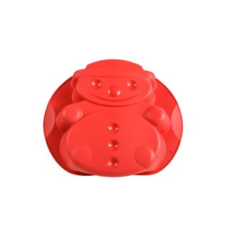 Tupperware Silikonbackform Schneemann rot Silikon hitzebeständig Weihnachtsbacken, Festliche Leckereien, Küchenutensilien NEU