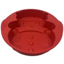 Tupperware Silikonbackform Schneemann rot Silikon hitzebeständig Weihnachtsbacken, Festliche Leckereien, Küchenutensilien NEU