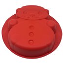 Tupperware Silikonbackform Schneemann rot Silikon hitzebeständig Weihnachtsbacken, Festliche Leckereien, Küchenutensilien NEU